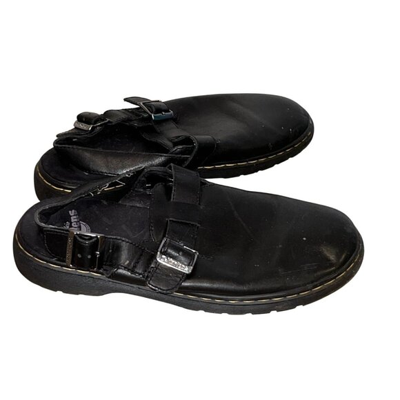 Dr. Martens air wair black Jorge mules clog leather size 10 - Picture 3 of 10